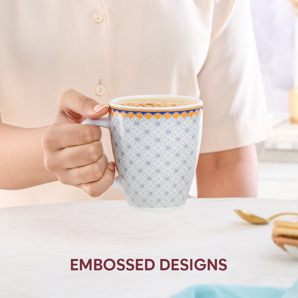 Larah By Borosil Kosmia Mug Set, 390 ml 390 ml x 2