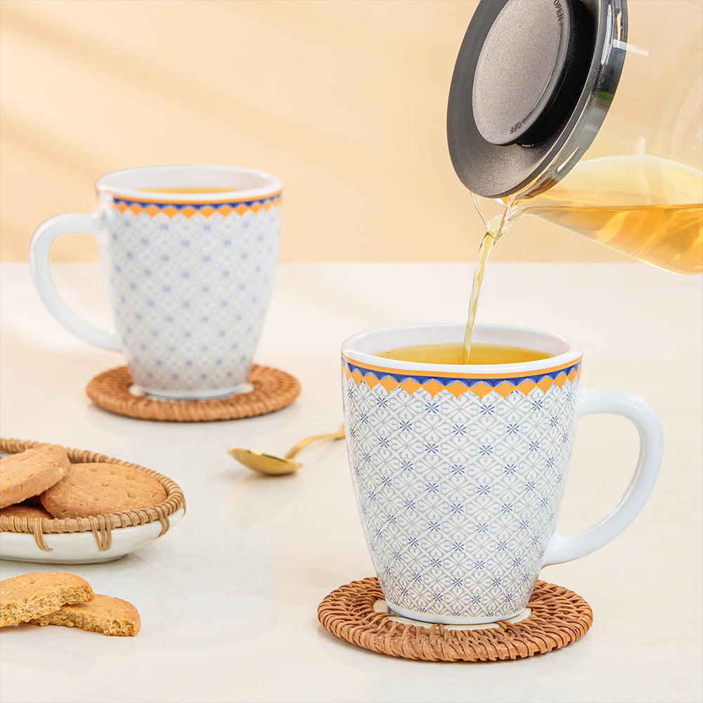Larah By Borosil Kosmia Mug Set, 390 ml 390 ml x 2