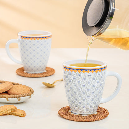 Larah By Borosil Kosmia Mug Set, 390 ml 390 ml x 2