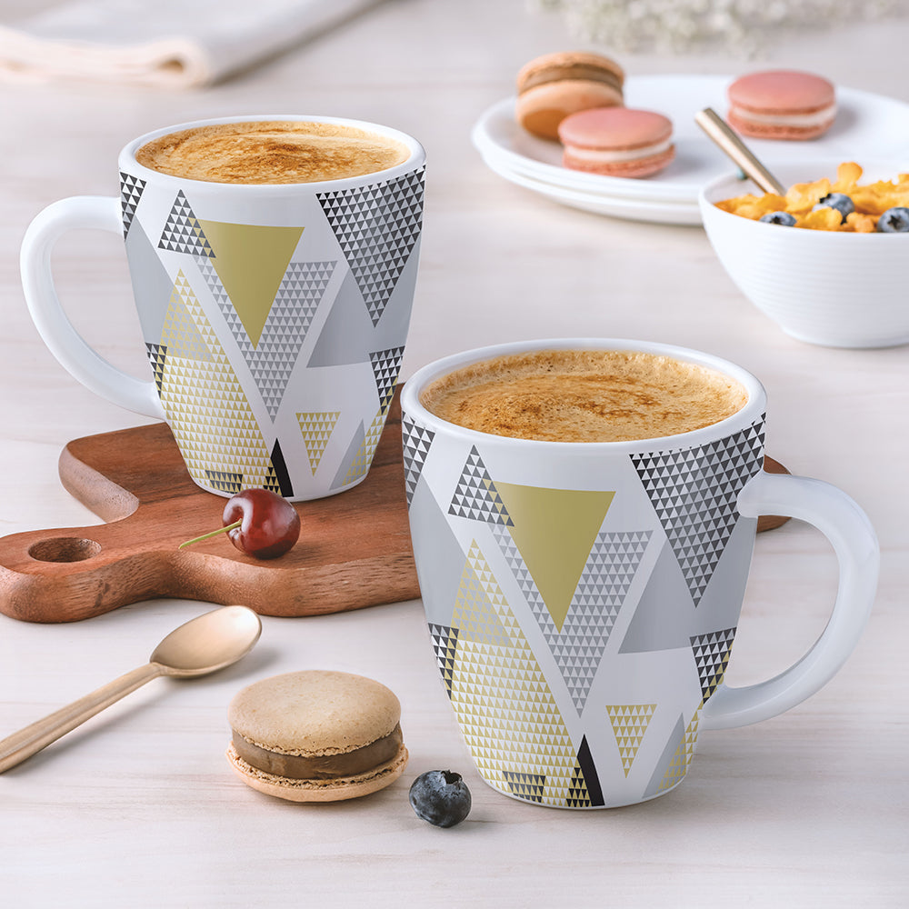 Larah by Borosil Nivaah Mug Set 400 ml x 2