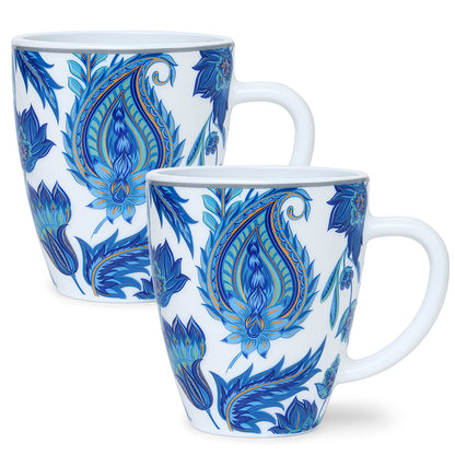 Larah By Borosil New Iris Mug Set, 390 ml 390 ml x 2