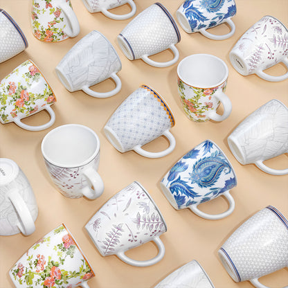 Larah By Borosil New Iris Mug Set, 390 ml 390 ml x 2