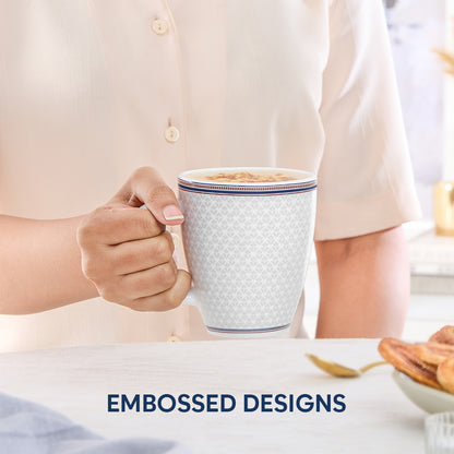 Larah By Borosil Starlight Mug Set, 390 ml 390 ml x 2