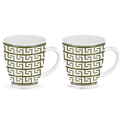 Larah by Borosil Trellis Mug Set 400 ml x 2