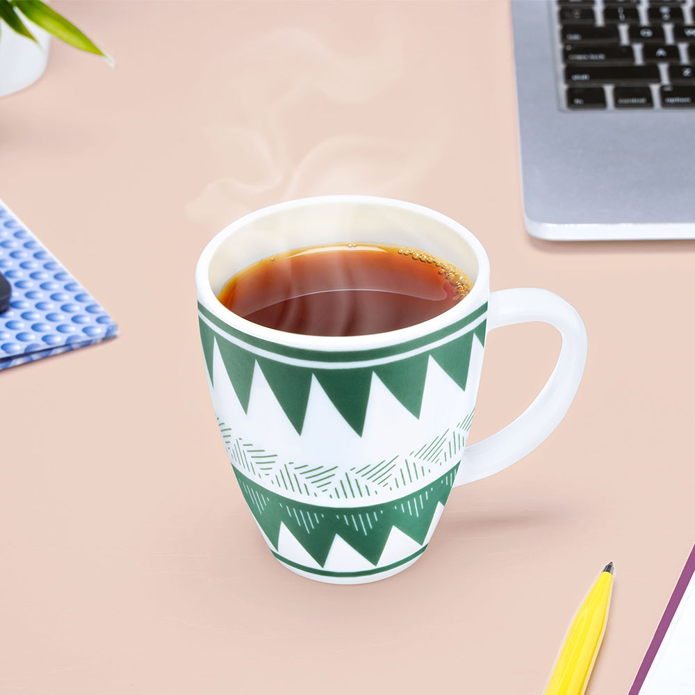 Larah by Borosil Tri Wave Mug Set 400 ml x 2