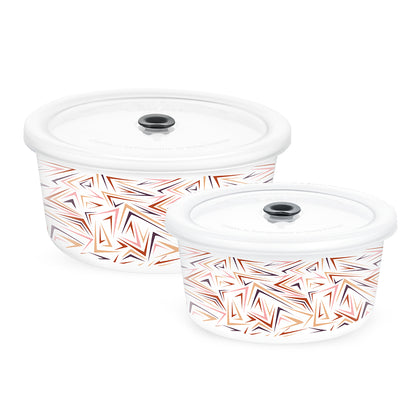 Larah By Borosil Comet Storage Bowl Set 1.2 L + 800 ml