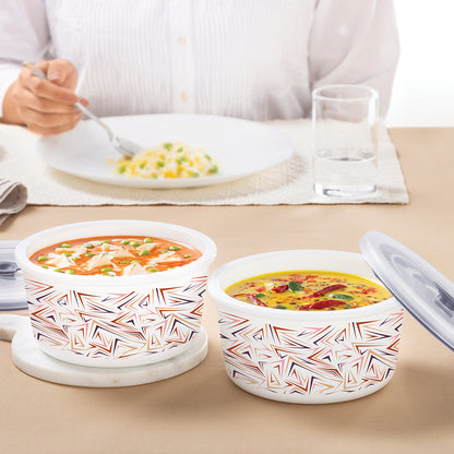 Larah By Borosil Comet Storage Bowl Set 800 ml x 2