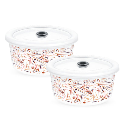 Larah By Borosil Comet Storage Bowl Set 800 ml x 2