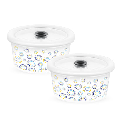 Larah By Borosil Jupiter Storage Bowl Set 400 ml x 2
