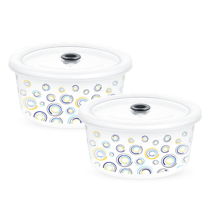 Larah By Borosil Jupiter Storage Bowl Set 800 ml x 2