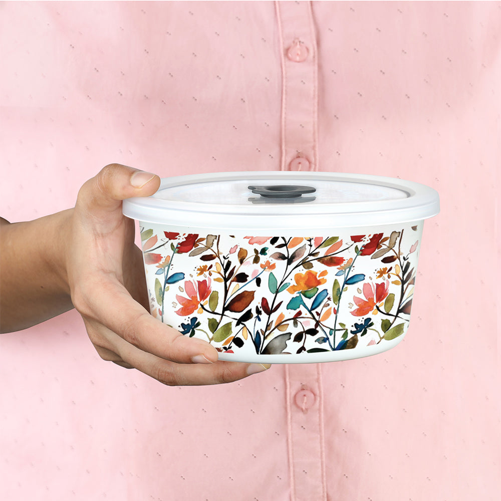 Larah By Borosil Lupin Storage Bowl Set 1.2 L + 800 ml