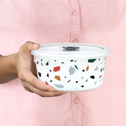 Larah By Borosil Confetti Storage Bowl Set 1.2 L + 800 ml + 400 ml
