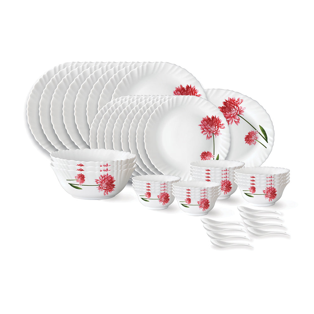 Larah by Borosil Belle Dinner Set, 44 pc