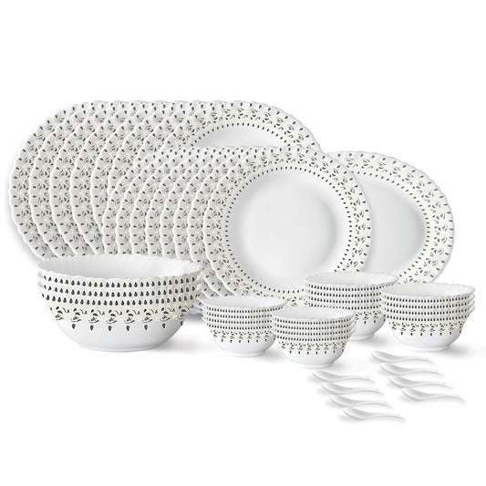 Larah by Borosil Ora Gold Dinner Set