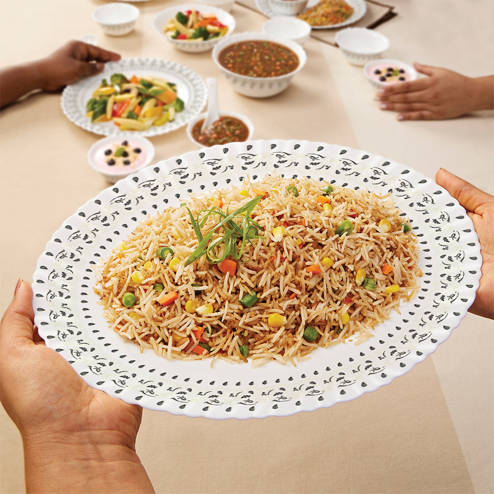 Larah by Borosil Ora Gold Dinner Set