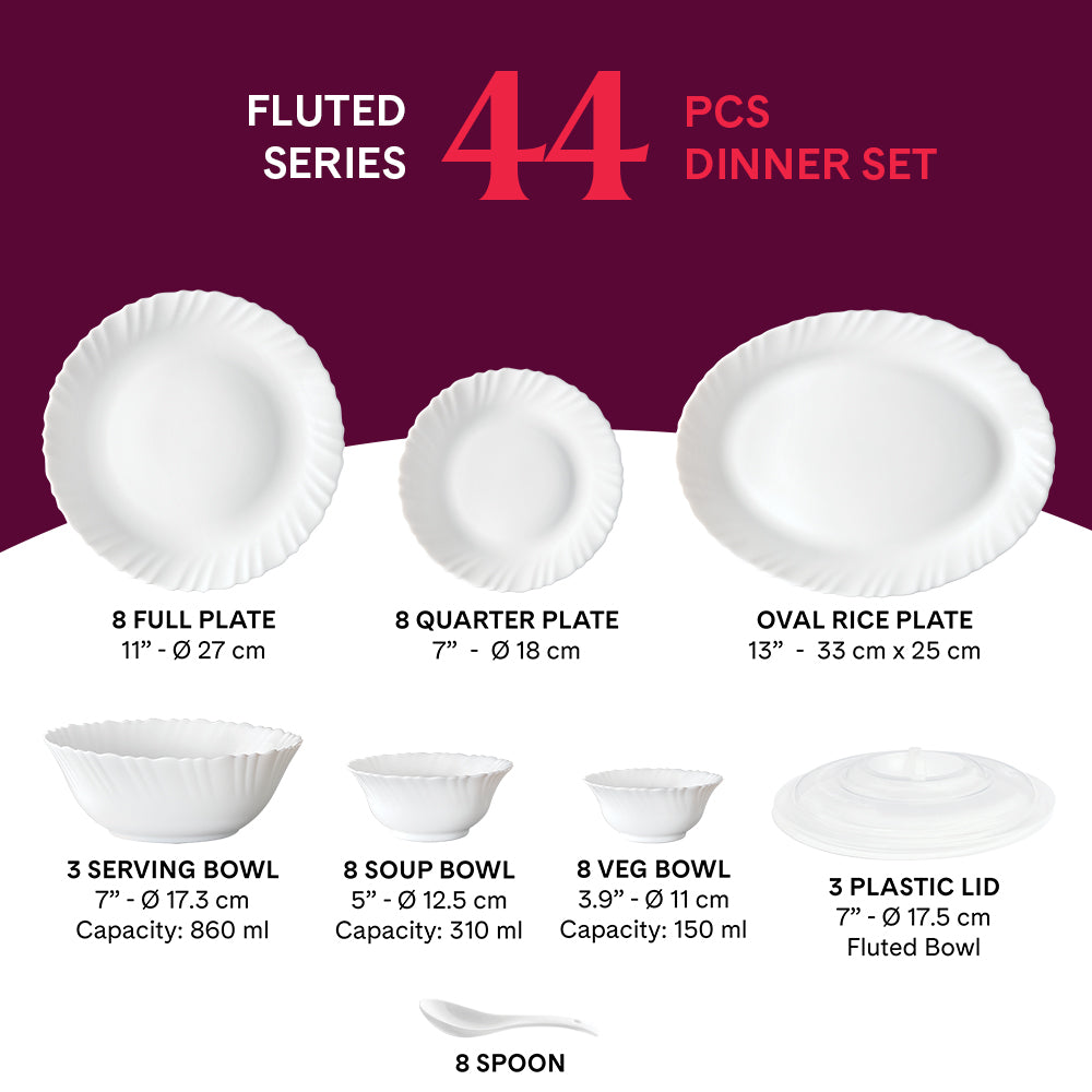 Larah by Borosil, Persia Dinner Set