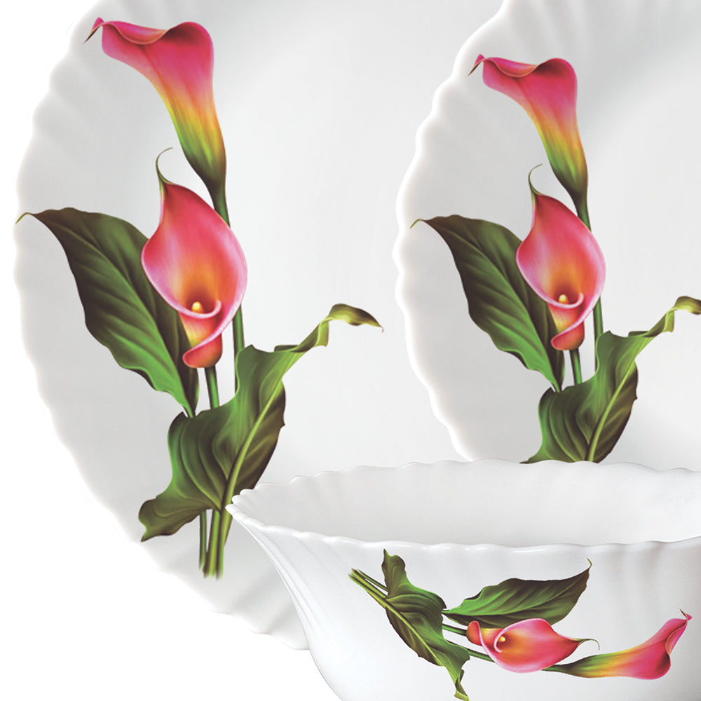 Larah by Borosil Stargazer Dinner Set 44 pc Set: Serves 8