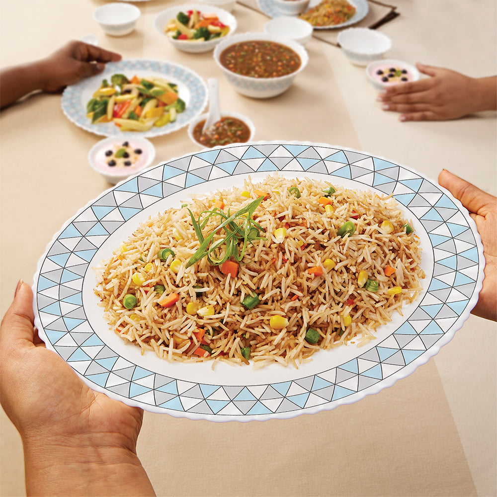 Larah by Borosil Weave Dinner Set