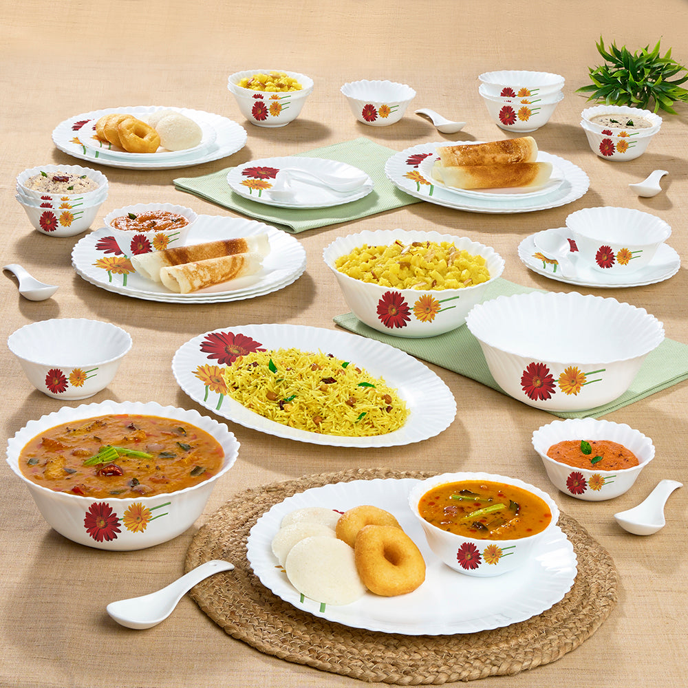 Larah by Borosil Zinnia Dinner Set