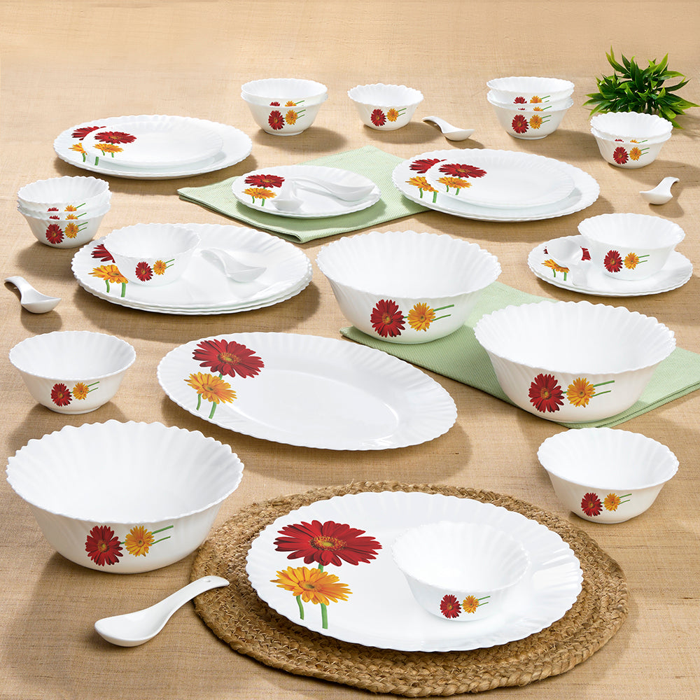 Larah by Borosil Zinnia Dinner Set