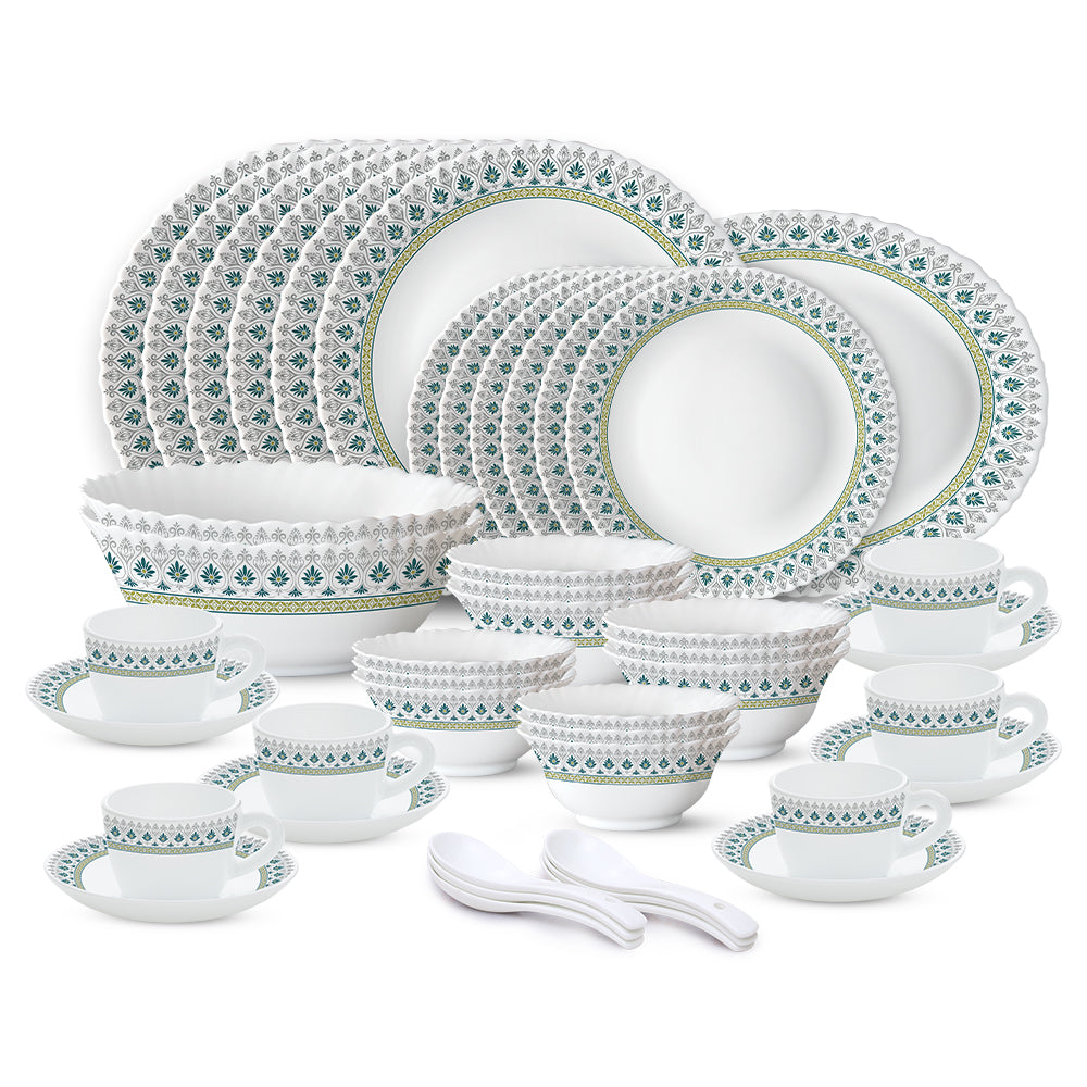 Larah by Borosil, Persia Dinner Set 45 pc Set: Serves 6