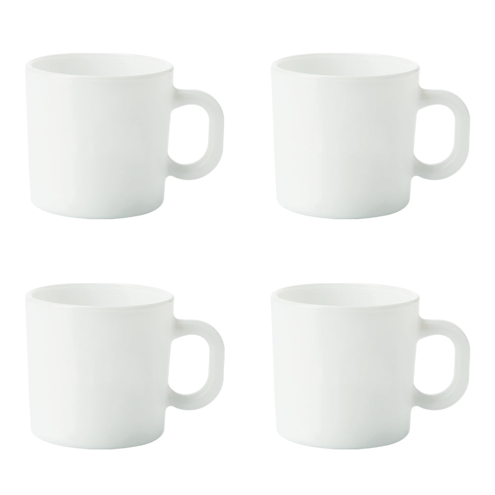 Larah Logo Opalware Mug Set