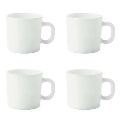 Larah Logo Opalware Mug Set