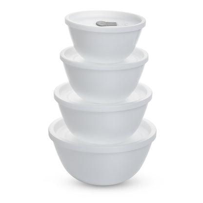 Larah Snow Mixing Bowl with Lid, Set of 2, 750ml + 500ml