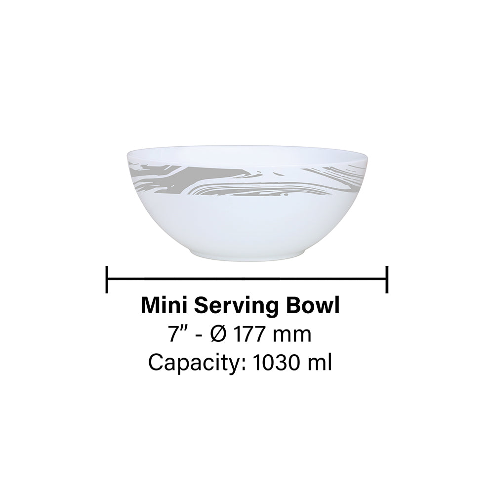 Larah by Borosil Marble Serve n Store 4 pc Set