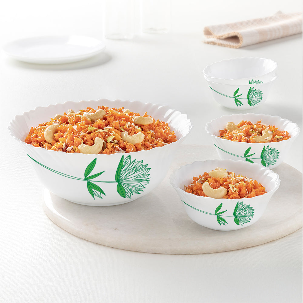 Green Lily Pudding Set