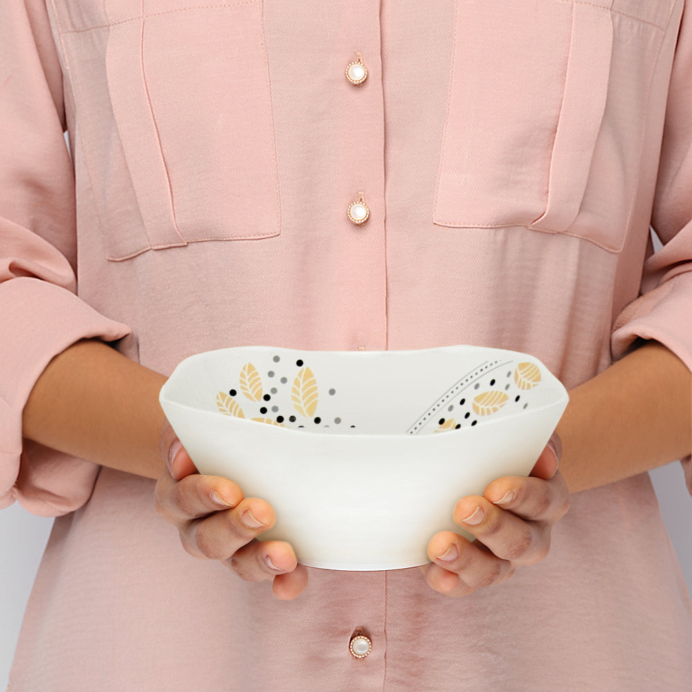 Larah by Borosil Caramel Pudding Set 5 pc Set (Square)