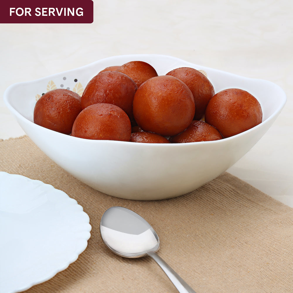 Larah by Borosil Caramel Pudding Set 5 pc Set (Square)