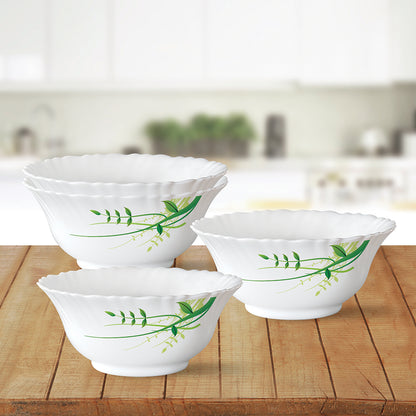 Larah by Borosil Green Herbs Pudding Set 5 pc Set