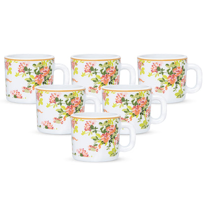 Larah By Borosil Amora Mug Set, 100 ml 100 ml x 6