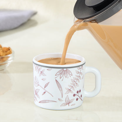 Larah By Borosil Grandeur Mug Set, 100 ml 100 ml x 6