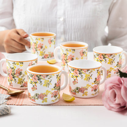 Larah By Borosil Amora Mug Set, 180 ml 180 ml x 6