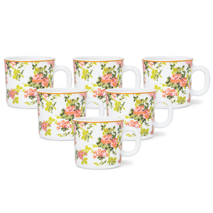 Larah By Borosil Amora Mug Set, 180 ml 180 ml x 6