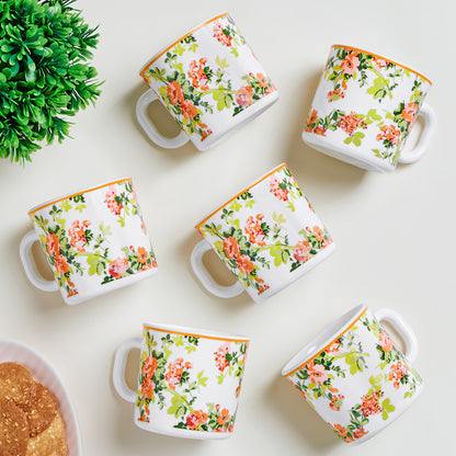 Larah By Borosil Amora Mug Set, 180 ml 180 ml x 6