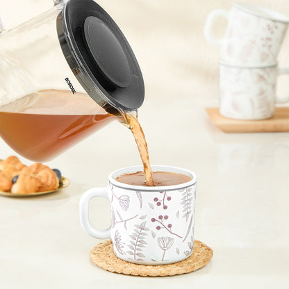 Larah By Borosil Grandeur Mug Set, 180 ml 180 ml x 6