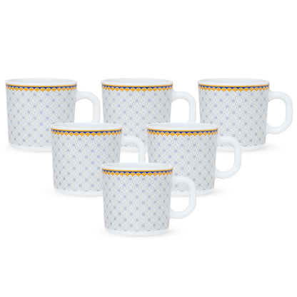 Larah By Borosil Kosmia Mug Set, 180 ml 180 ml x 6