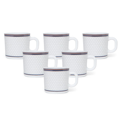 Larah By Borosil Starlight Mug Set, 180 ml 180 ml x 6