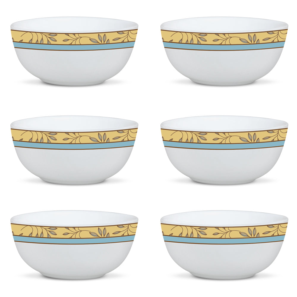 Larah by Borosil Sunhara Soup Bowl Set, 6 pc