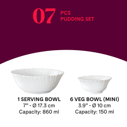 Larah by Borosil Ageria Pudding Set