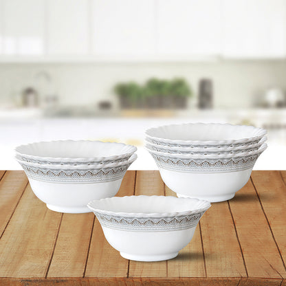 Larah by Borosil Classic Pudding Set 7 pc Set (Small)