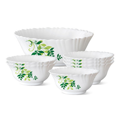 Larah by Borosil Fern Pudding Set 7 pc Set (Small)