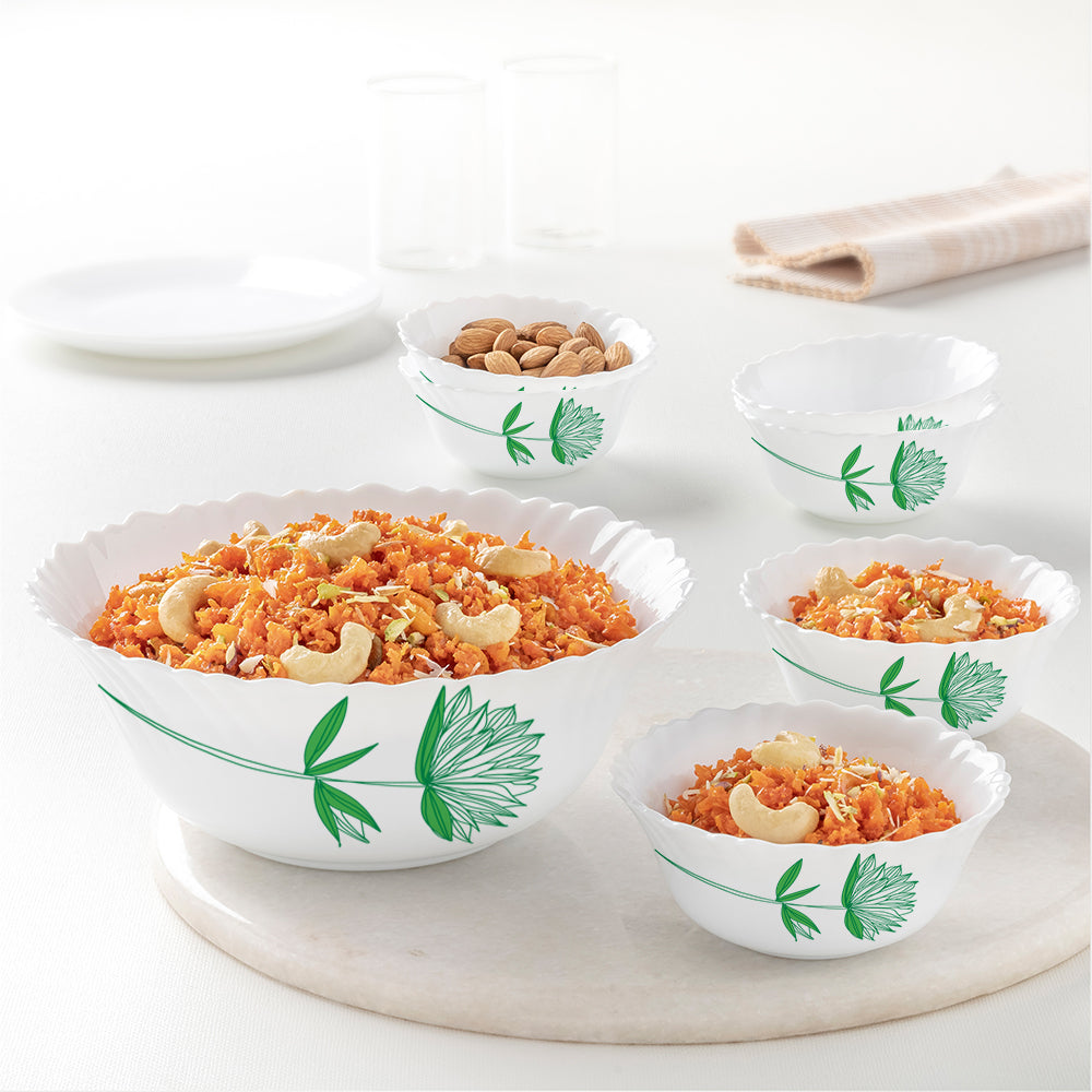 Green Lily Pudding Set