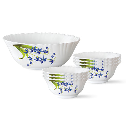 Larah by Borosil Lavender Pudding Set 7 pc Set (Small)