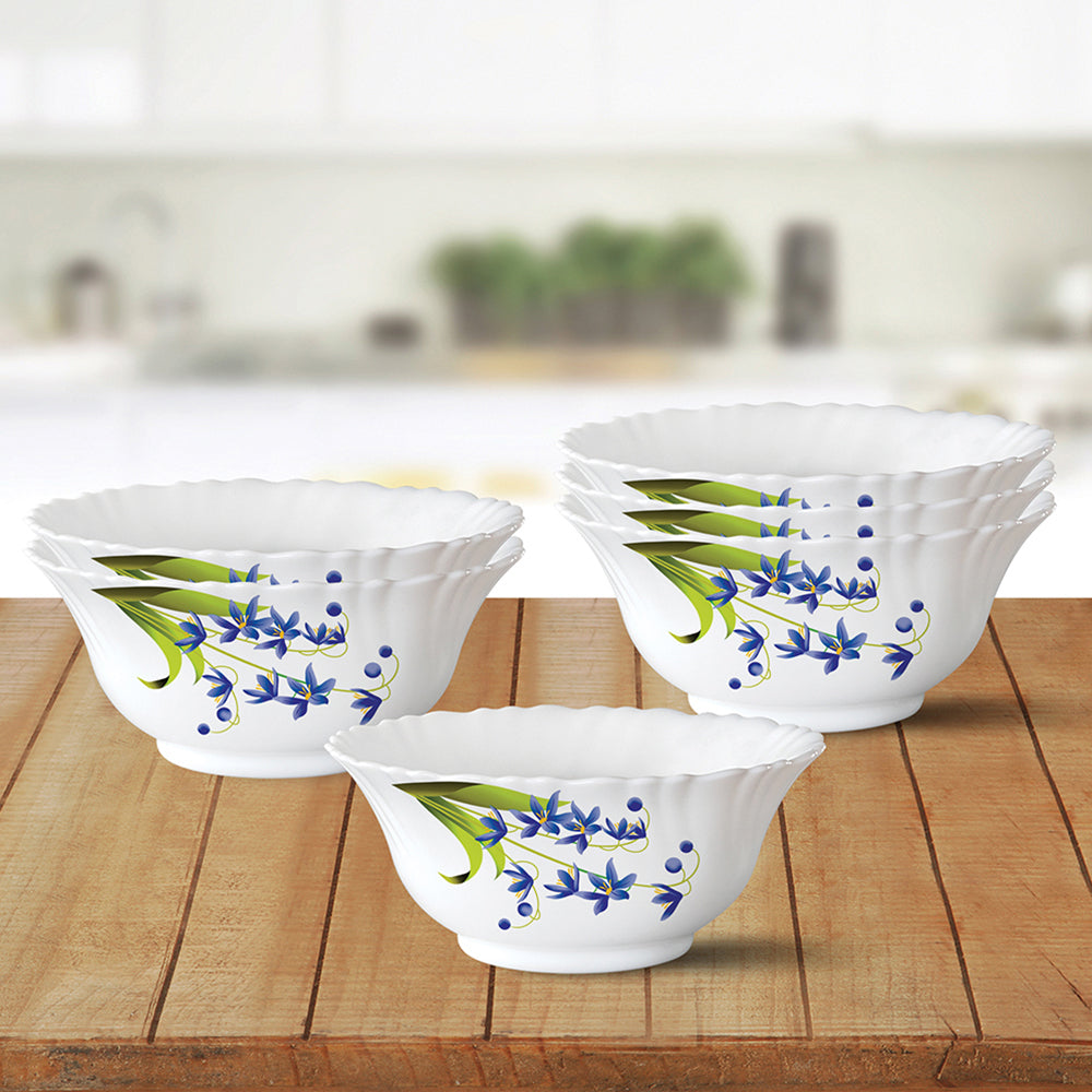 Larah by Borosil Lavender Pudding Set 7 pc Set (Small)