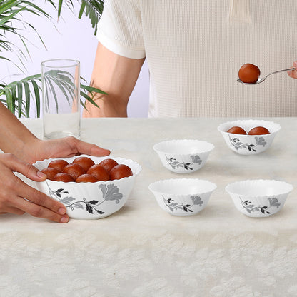 Larah by Borosil Millenia Pudding Set 7 pc Set (Small)