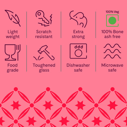 Larah by Borosil Millenia Pudding Set 7 pc Set (Small)